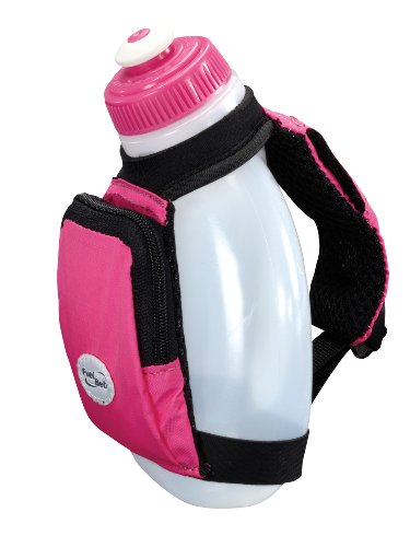 FuelBelt Sprint 10-Ounce Palm Holder with Pocket, Hibiscus Pink