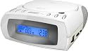 Elta 4577 Stereo Uhrenradio mit CD/MP3-Player weiß/schwarz