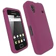 igadgitz Rosa Custodia Silicone Skin Case Cover Protezione per Samsung Galaxy Ace S5830 Android Smartphone Mobile + Protettore schermo