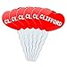 Red Heart Love Set of 6 Cupcake Picks Toppers Decoration Names Male Cl-Cy - Clifford