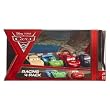 Disney / Pixar CARS 2 Movie Exclusive Die Cast Car Racing 4Pack Lightning McQueen with Racing Wheels, Max Schnell, Jeff Gorvette Carla Veloso