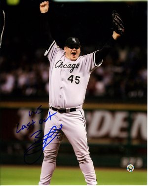 Bobby Jenks Signed Chicago White Sox 8x10 Photo WS Last Out- MLB Hologram