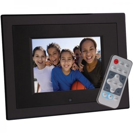 Sunpak 5.6" Digital Photo Frame with Full Features and Remote Control (Color: Acrylic Black)