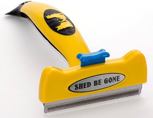 Shed Be Gone Deshedding Tool for Long Hair Dogs & Cats. Premium Shedding Brush for Large & Medium Pets. Recommended by Groomers. Family company.