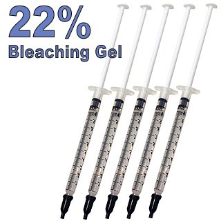 Teeth Whitening - 5 Syringes of 22% Carbamide Peroxide Gel