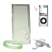 Apple Ipod Nano 5th Generation 5G ( Newest Version ) Clear 8 GB / 16 GB hard Snap On Nano Case Cover + Nano 5G Screen Protector + Nano 5G Car Charger + Vangoddy TM, Live*Laugh*Love wrist band!!!