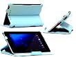 NAVITECH - Funda De Cuero Sint�tico Color Azul con Atril Ajustable Para El Google Nexus 7 Tablet Android Con funci�n Autom�tica Descanso/Activaci�n