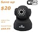 Db Power Wireless/wired Pan & Tilt Ip Camera Security Network Wifi Camera with Night Vision - Black Newest Model
