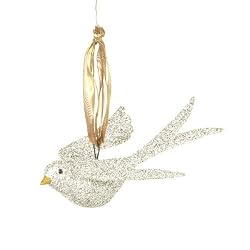 Wendy Addison Glass Beaded Dove Ornament #992920