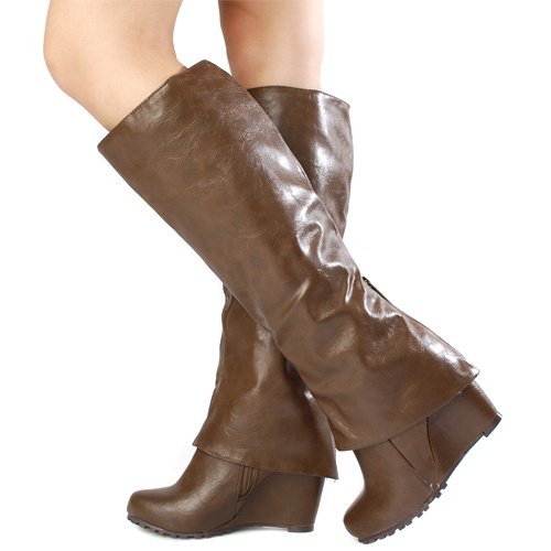 Breckelles Rexy-11 Brown Women Fashion Boots
