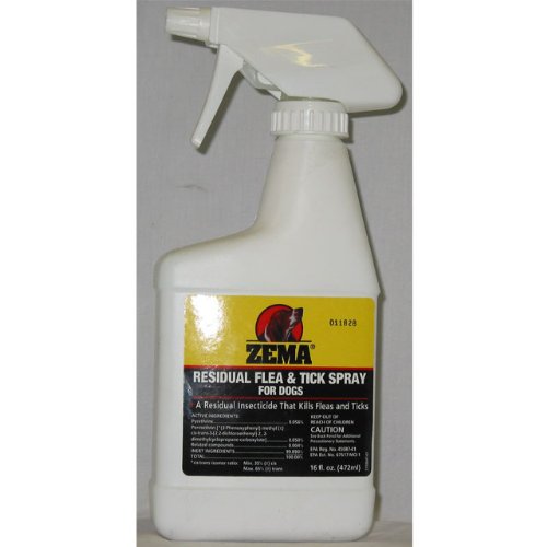 ZEMA Residual Flea and Tick Spray for Dogs - 16oz
