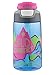 AVEX Kids Autospout Water Bottle, 16oz, Light Blue with Mountain