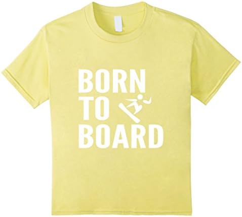 Kids Born To Sandboard T-Shirt 4 Lemon