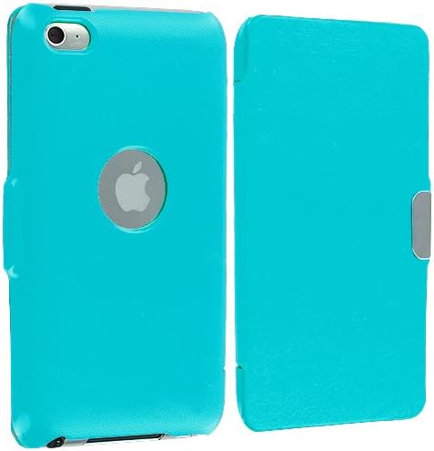 Accessory Planet(TM) Baby Blue Texture Magnetic Closing Wallet Pouch Case Cover Accessory for Apple iPod Touch 4th Generation