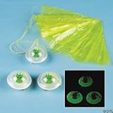 Glow-in-the-Dark Alien Spaceship Paratroopers (4 dz)