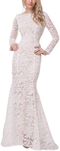 Beautifly New Elegant Women/Lady Hollow Mermaid Long Sleeve Formal Dress US 12