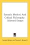 Socratic Method And Critical Philosophy: Selected Essays