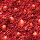 ArtScape 8' OS Red Drops Pool Table Cloth