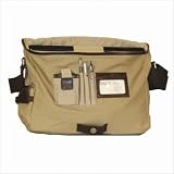 Nuo Tech  Canvas Messenger Bag-Color: Khaki & Brown