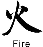 CHINESE SYMBOL FIRE...WALL ART STICKERS DECALS GRAPHICS