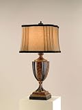 Currey & Company 6772 Fedora 1 Light Table Lamps in Faux Animal Skin Black Gold