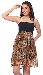 Strapless Shirred Gathered Backless Sheer Short General Print Chiffon Maxi Dress 