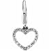 White Gold Diamond Heart Charm