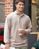 Cotton Pique Knit Long-Sleeve Polo