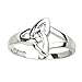 Trinity Knot Ring Sterling Silver Sz 4-9.5 Made in Ireland
