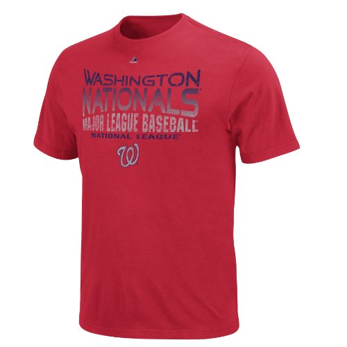 MLB Men's Washington Nationals Four Game Sweep Short Sleeve Crew Neck Tee (Independence Red, Large) at Amazon.com