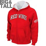 Majestic Detroit Red Wings Big & Tall Full Zip Hooded Sweatshirt