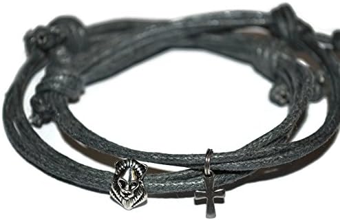 Set, lion cord bracelet, and cross cord bracelet with Proverbs, The righteous are as bold as a lion, scripture box