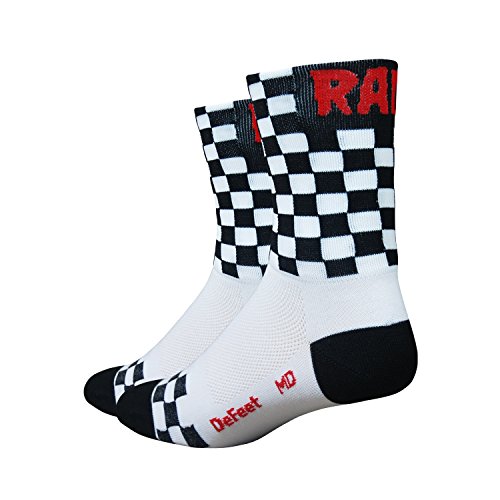 DeFeet Aireator Checkmate Socks, Black/White, Medium