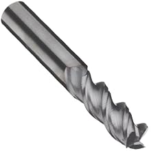 Niagara Cutter A345 Carbide End Mill for Aluminum, TiCN Coated, 3 Flutes, Square End