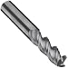 Niagara Cutter A345 Carbide Square Nose End Mills, Inch, TiCN Finish, Roughing and Finishing Cut, 45 Degree Helix, For Use With Aluminum, Non-Ferrous Metals