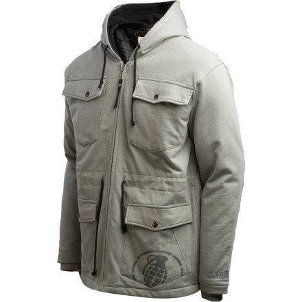 Grenade Fall In Full-Zip Hooded Sweatshirt - 