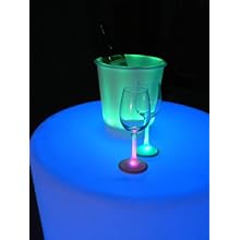 Fortune Products IB-RGBW9 LED Lighted Ice Bucket, 9.25" Diameter x 11.5" Height, 180oz Capacity, Multi-Color