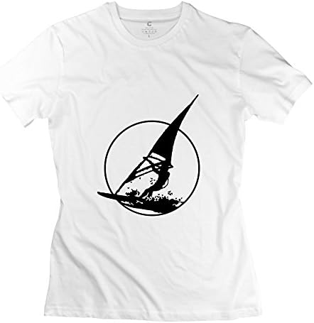 100% Cotton Vintage Windsurfing Shirt For Ladies - Round Neck