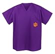 Clemson University Logo Tigers Scrubs Top Shirt-Size LG- For HIM or HER -Officially Licensed NCAA College Logo Apparel For HIM or HER - DRAWSTRING Waist -Officially Licensed NCAA College Logo Apparel SEARCH BROAD BAY SCRUB FOR OTHER College Logo Apparel