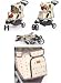 Pet Supplies : PetZip PEZ-J-A701TN Jogger - Monogram - Tan with Gray Trim - Pet Up To 45 lb