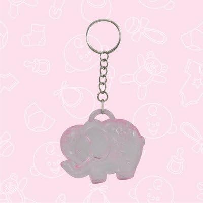 Safari Elephant Girl Acrylic Keychain Favors (Set of 12) Oh My Favors