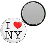 I Love N Y - 55mm Round Compact Mirror
