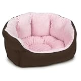18 inches - Pink - Slumber Pet Dimple Plush Nesting Bed by Slumber Pet