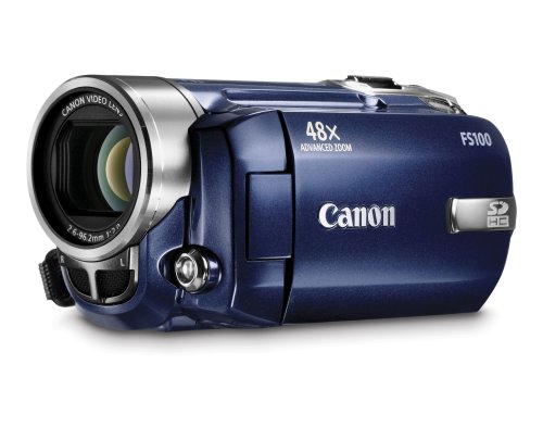 Cheap Canon FS100 Flash Memory Camcorder with 48x Optical Zoom (Blue)