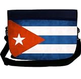 Cuba Flag NEOPRENE Laptop Sleeve Bag Messenger Bag - Laptop Bag -Notebook Bag - for Macbook Pro, Aspire, Samsung, Acer, ASUS, Dell, HP, Lenovo, Sony, Toshiba Unisex - Ideal Gift for all occassions!