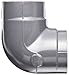 GF Piping Systems PVC Pipe Fitting, 90 Degree Elbow, Schedule 80, Gray, 3/4