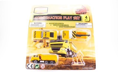 Die Cast Metal Construction Play Set 4pcs