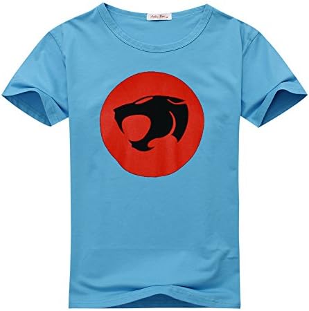 Makeno Fashion Child Kids Boys And Girls Thundercats Logo classic Cotton T-Shirt Small/5Y-6Y Light Blue