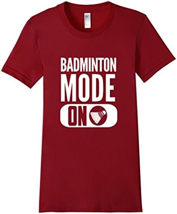 Women's Badminton Mode On T-Shirt Medium Cranberry