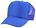 Blank Hat 5 Panel Summer Mesh Youth Cap in Royal